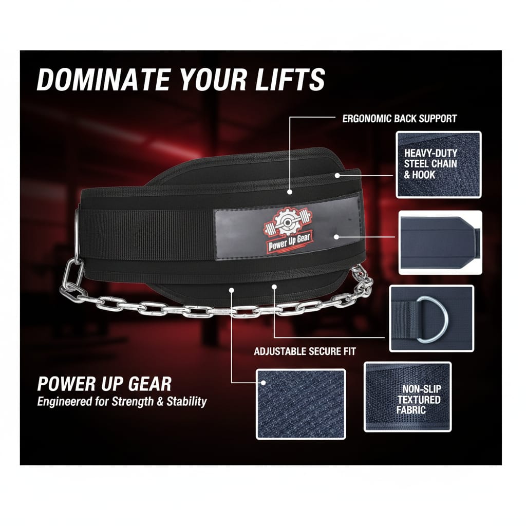 Dip Belt with Chain - Image 5