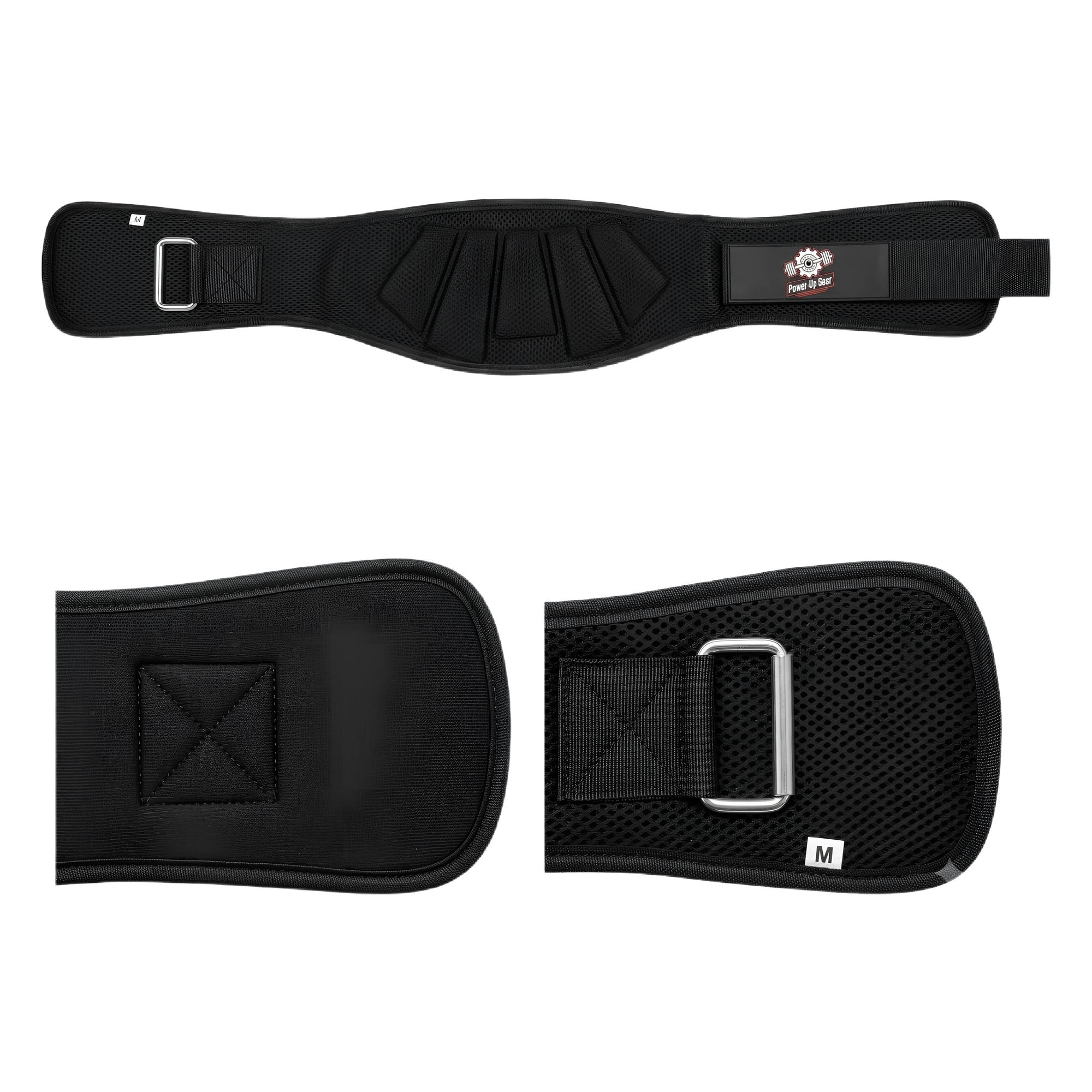 Power Up Gear breathable weightlifting belt with lumbar support